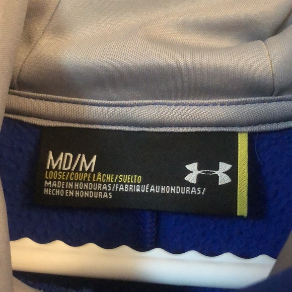 Unisex blue under armour hoodie - Picture 2 of 3